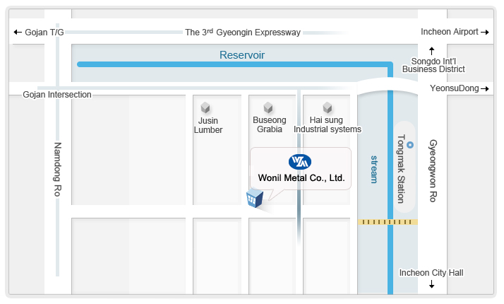 Wonil Metal Co., Ltd. Directions